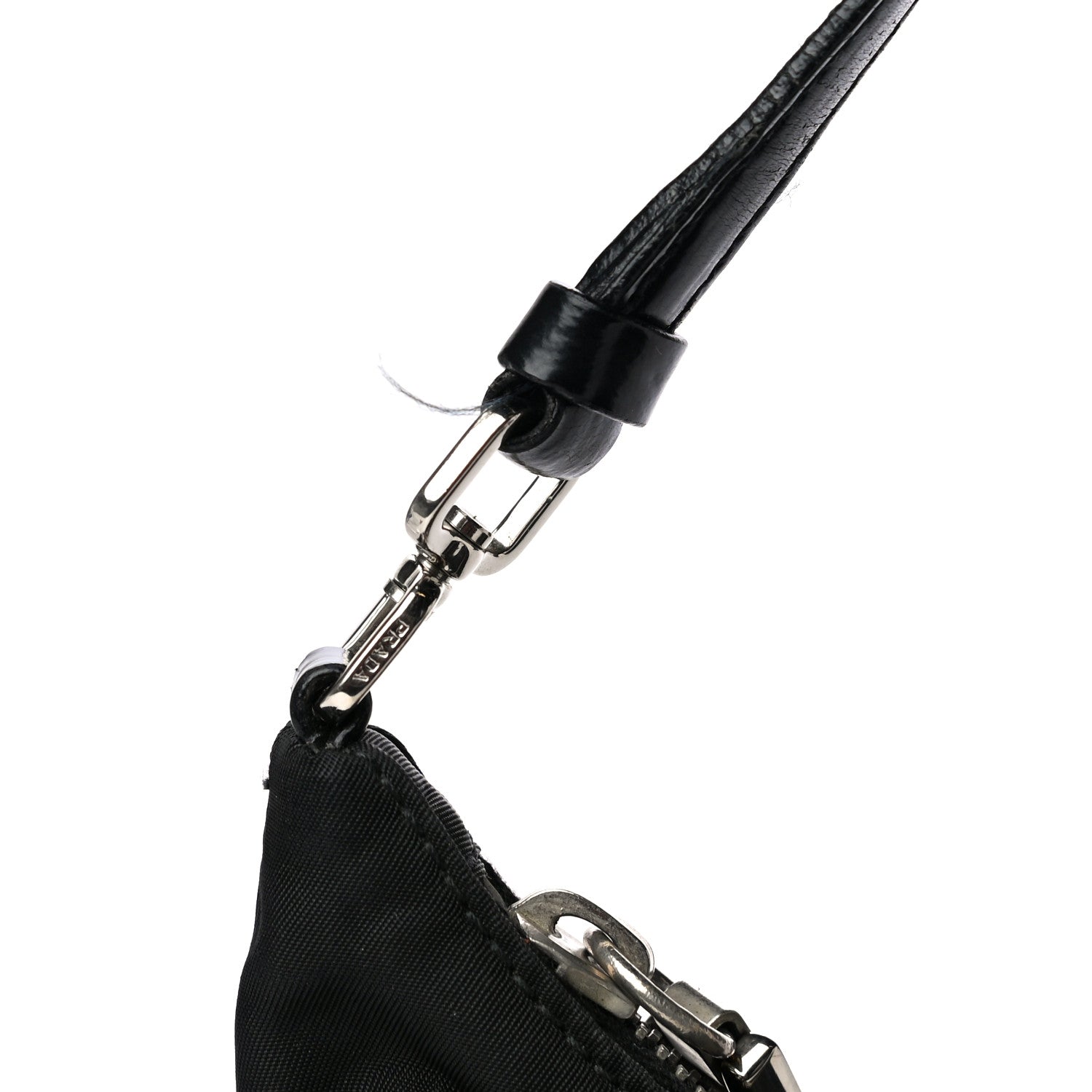 Prada Tessuto Nylon Pochette Bag Black 15 of 20