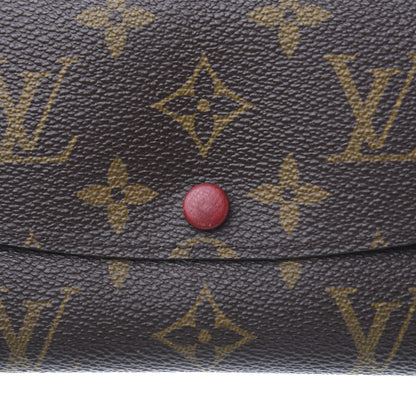 Louis Vuitton Monogram Emilie Wallet Red 9 of 11