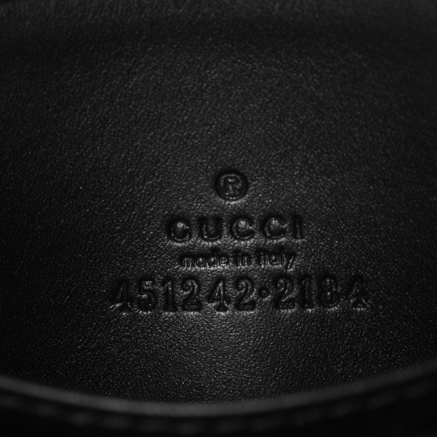 GG Supreme Monogram Zip Around Card Case Black