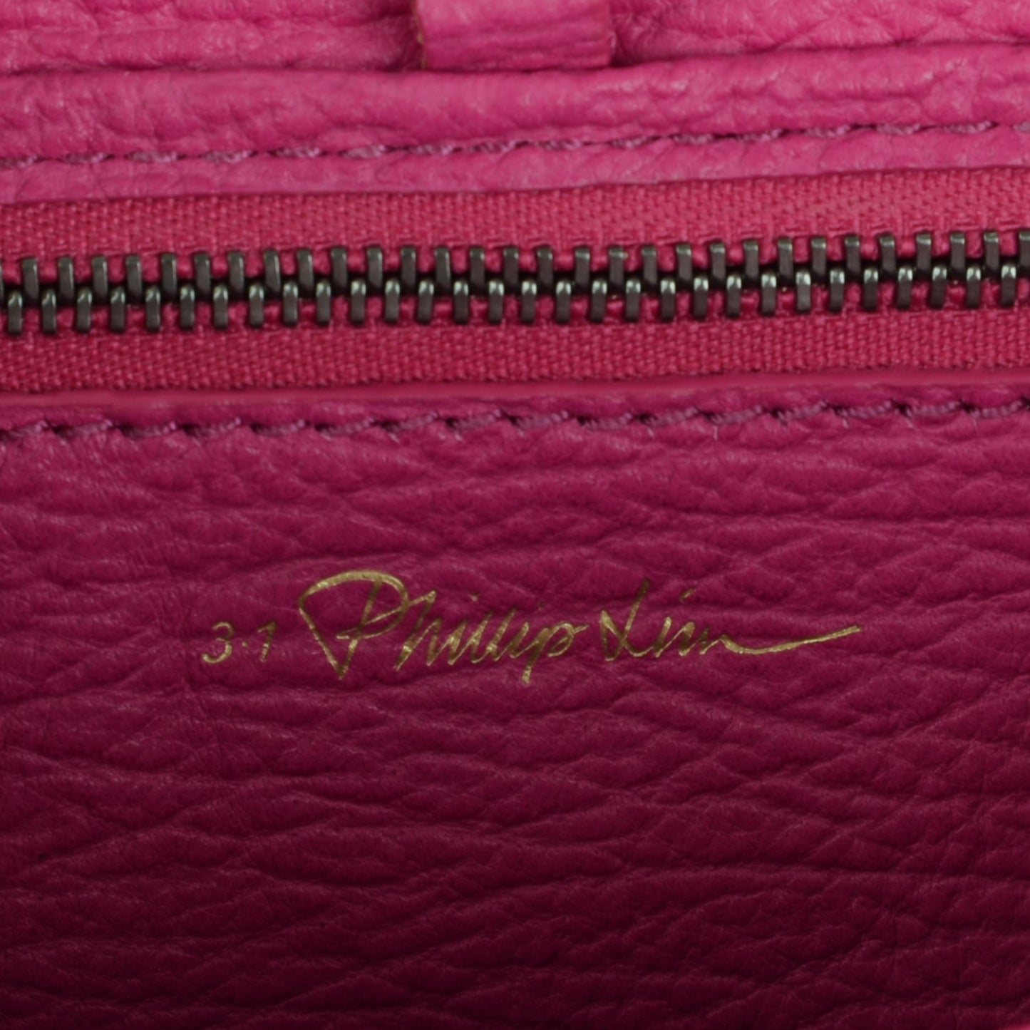 3.1 Textured Calfskin Mini Pashli Satchel Bright Fuchsia