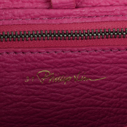 3.1 Phillip Lim 3.1 Textured Calfskin Mini Pashli Satchel Bright Fuchsia 6 of 7