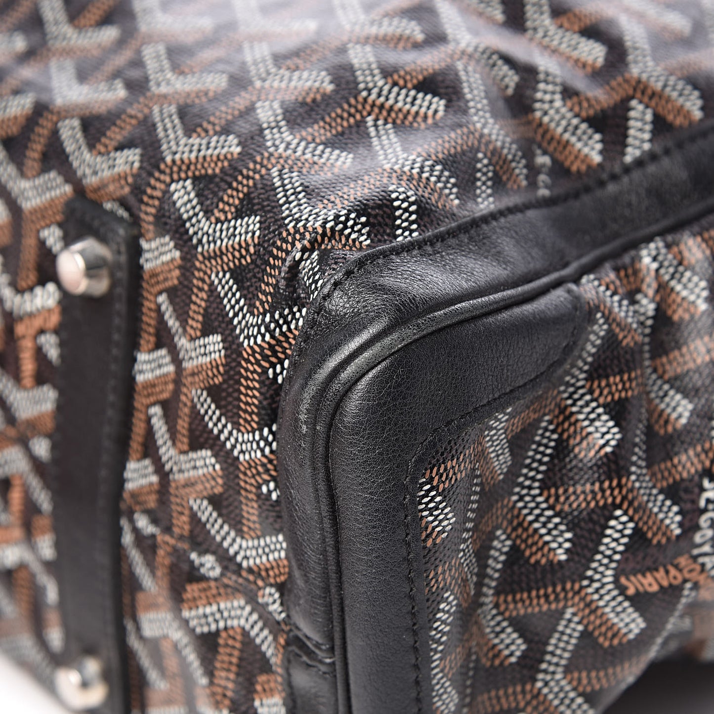 Goyardine Voltaire Tote Black