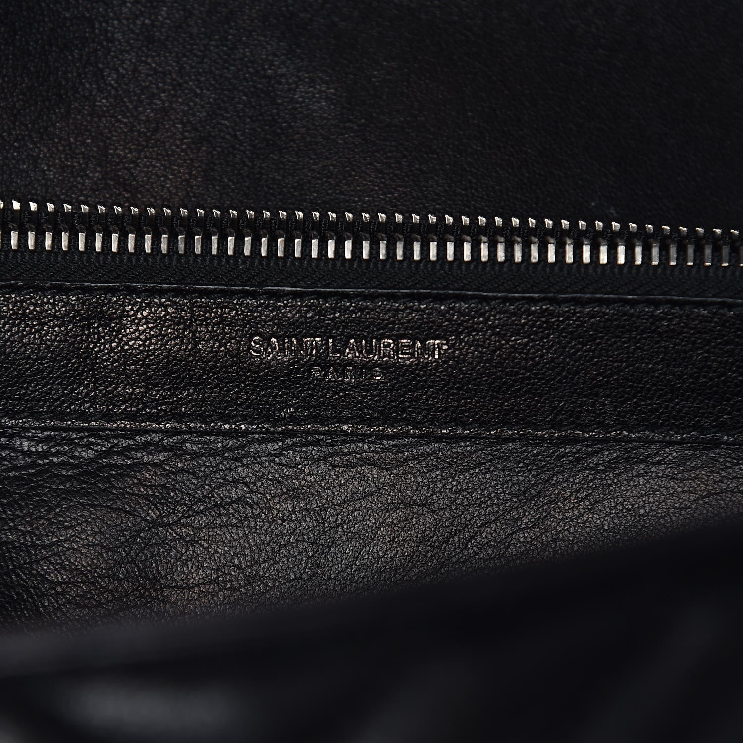 Saint Laurent Sheepskin Matelasse Chevron Monogram Large College Satchel Black 7 of 21