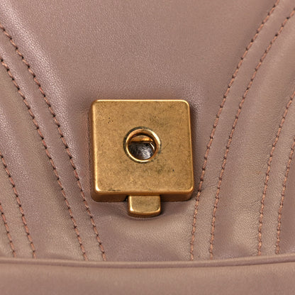 Gucci Calfskin Matelasse Medium GG Marmont Shoulder Bag Porcelain Rose 13 of 14