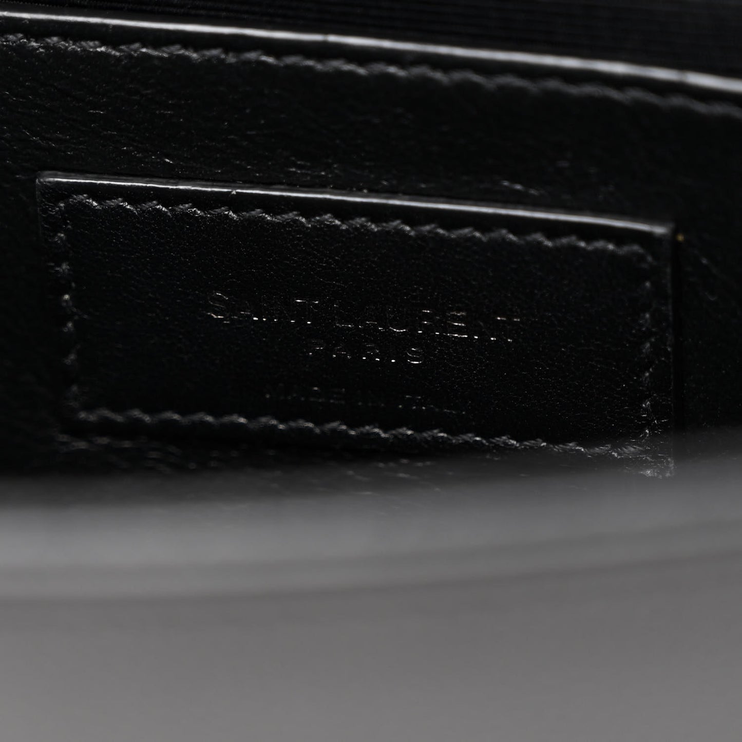 Grain De Poudre Small Monogram Monochrome Kate Satchel Black