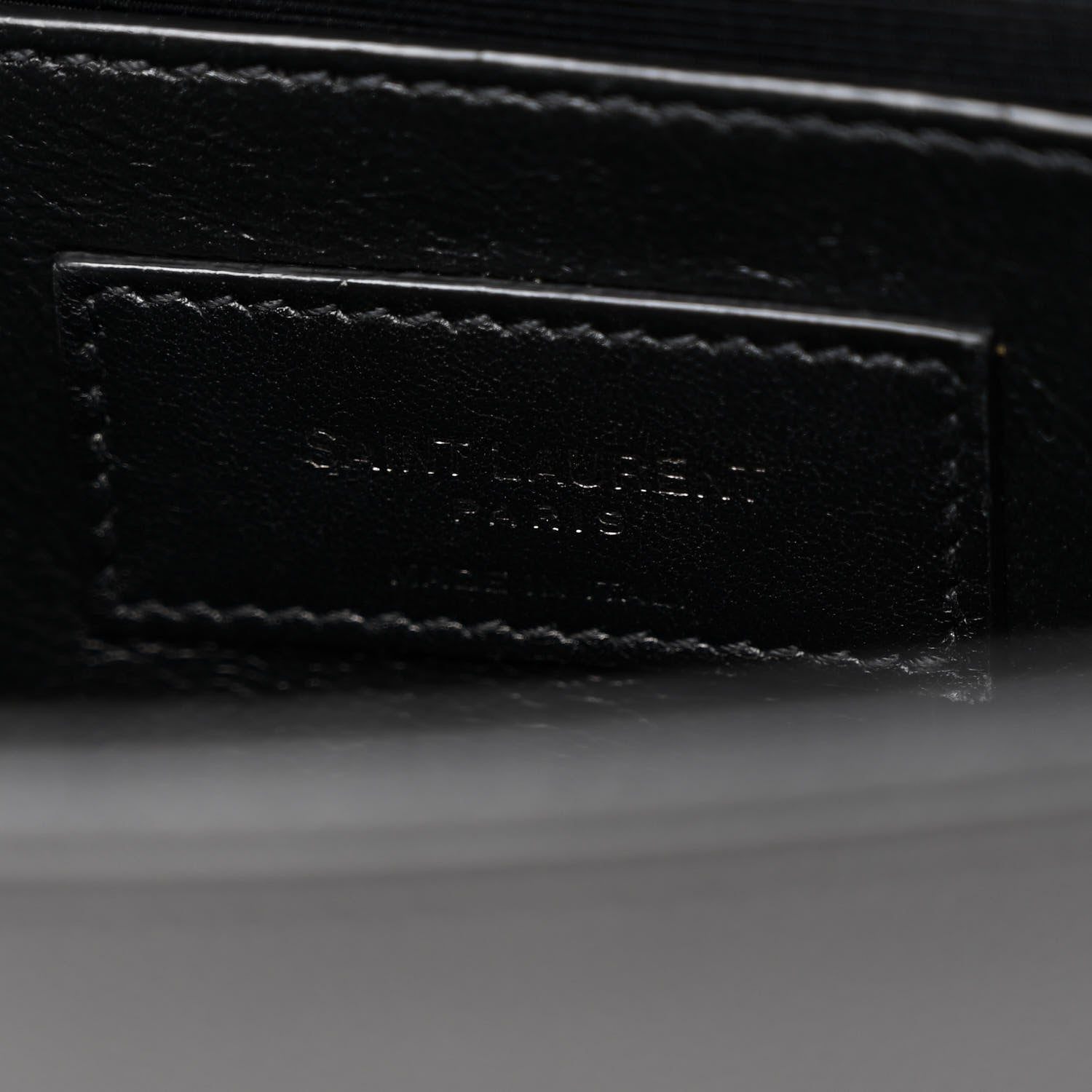 Saint Laurent Grain De Poudre Small Monogram Monochrome Kate Satchel Black 6 of 10