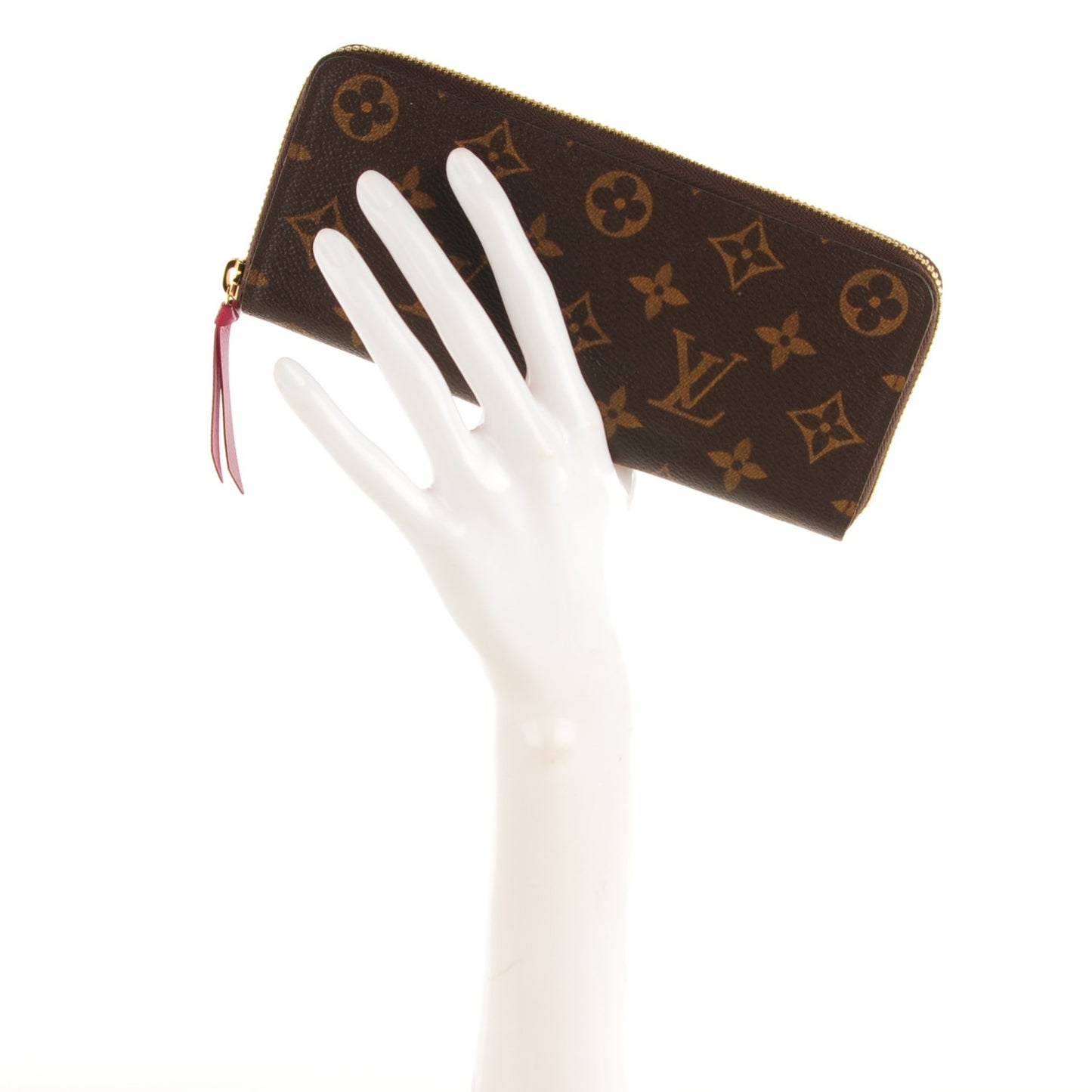 Monogram Clemence Wallet Fuchsia