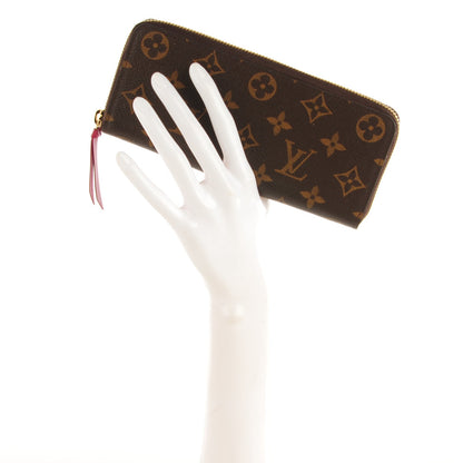 Louis Vuitton Monogram Clemence Wallet Fuchsia 2 of 7