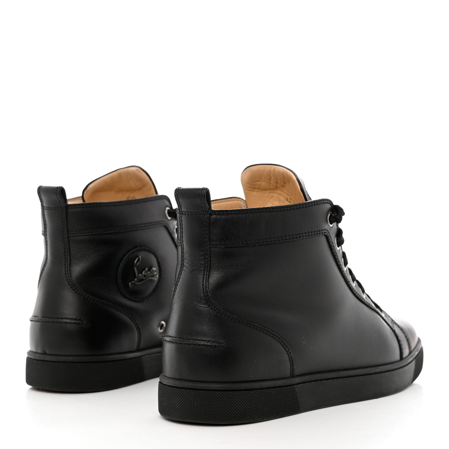 Calfskin Mens Louis Flat Sneakers 42.5 Black