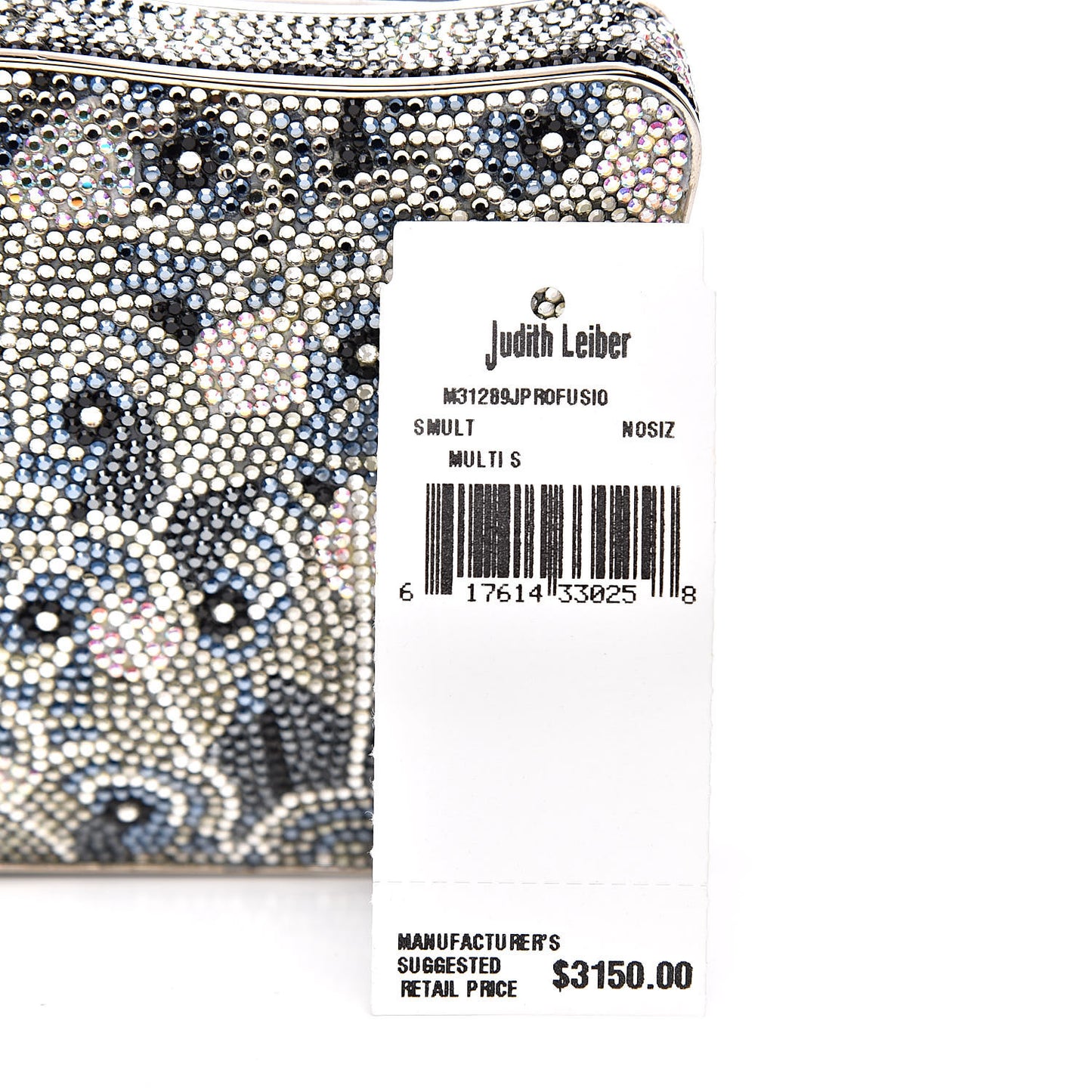Swarovski Crystal Minaudière Deco Clutch Black