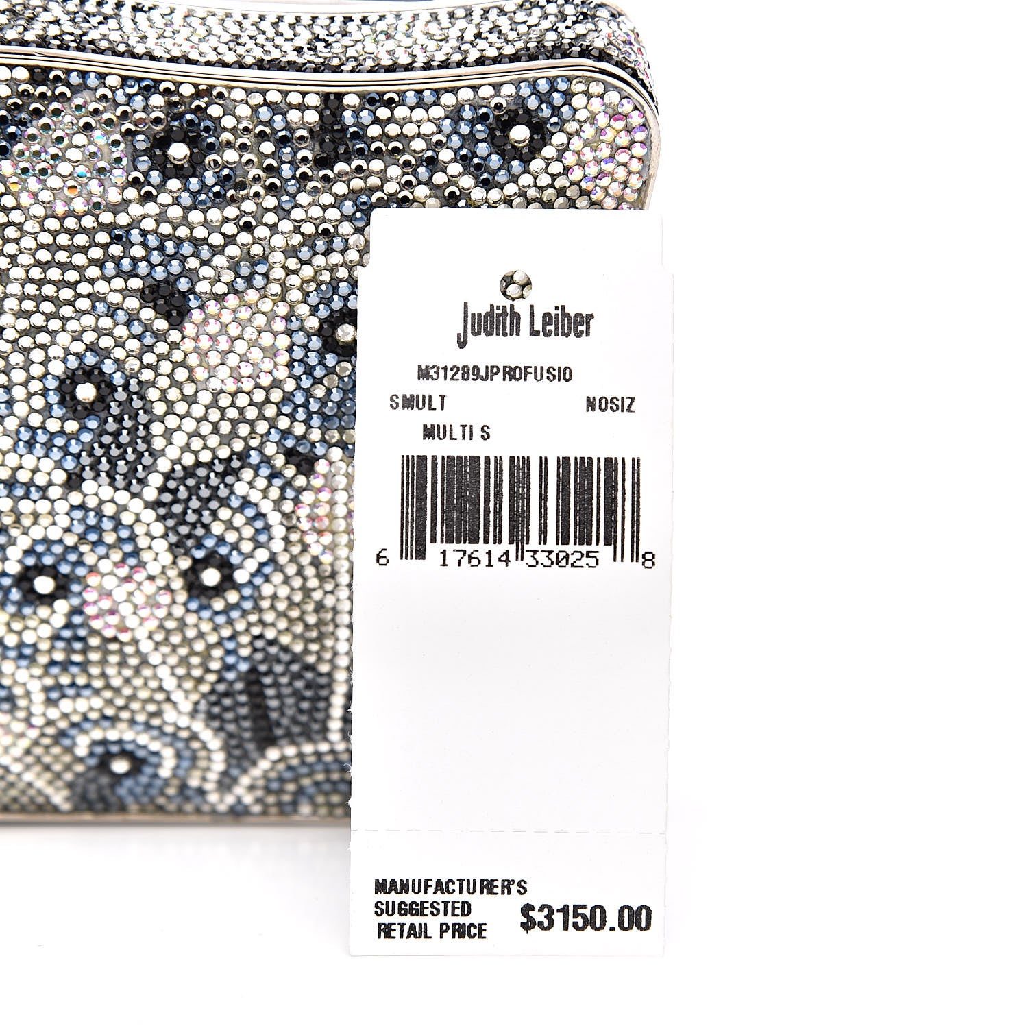Judith Leiber Swarovski Crystal Minaudière Deco Clutch Black 19 of 20