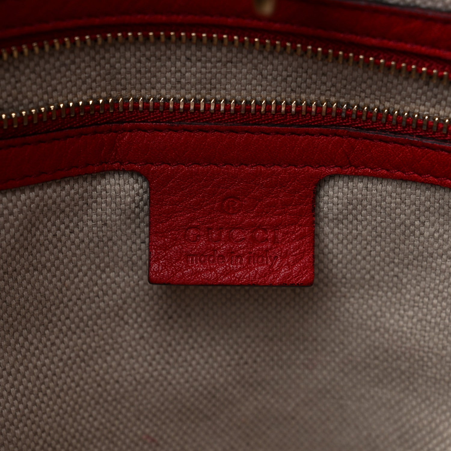 Gucci Pebbled Calfskin Medium Soho Chain Shoulder Bag Tabasco Red 6 of 15