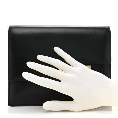 Hermes Box Verrou Clutch Black 2 of 13