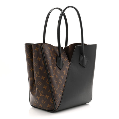 Louis Vuitton Calfskin Monogram Kimono Tote Black 3 of 9