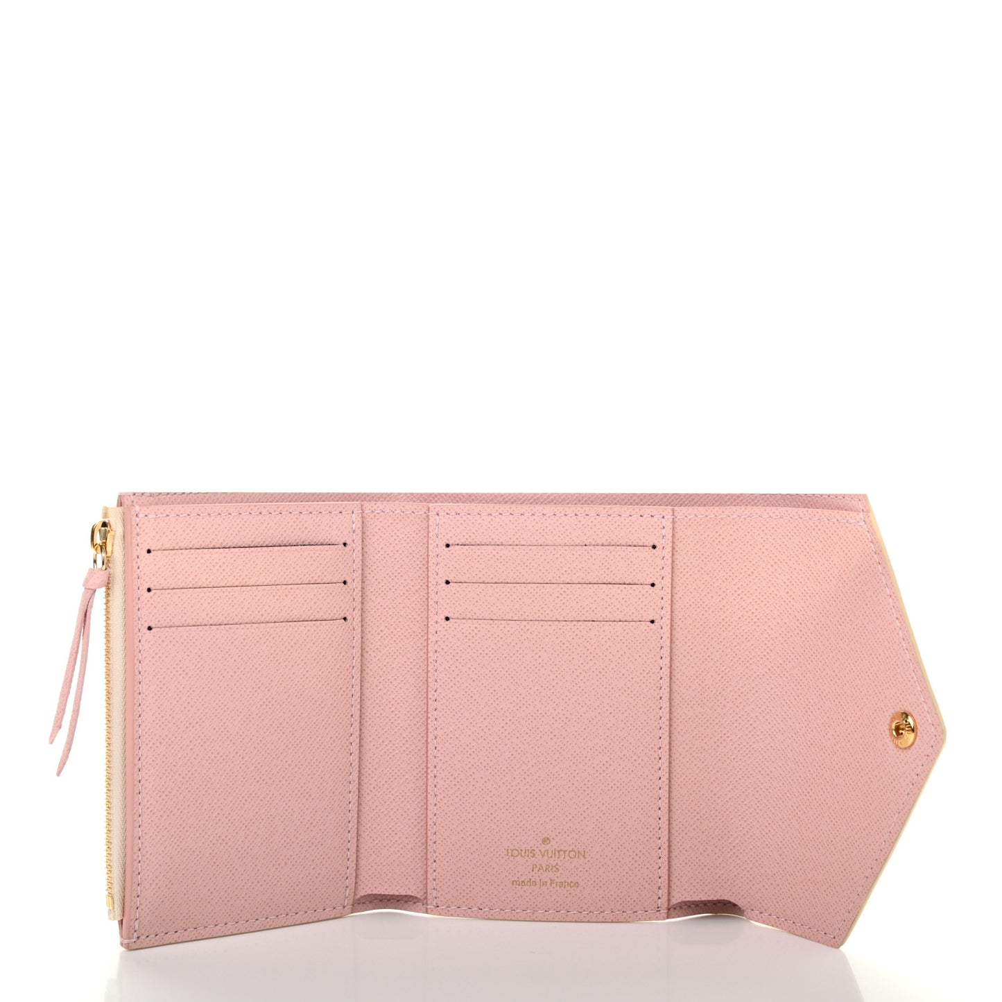 Damier Azur Victorine Wallet Rose Ballerine