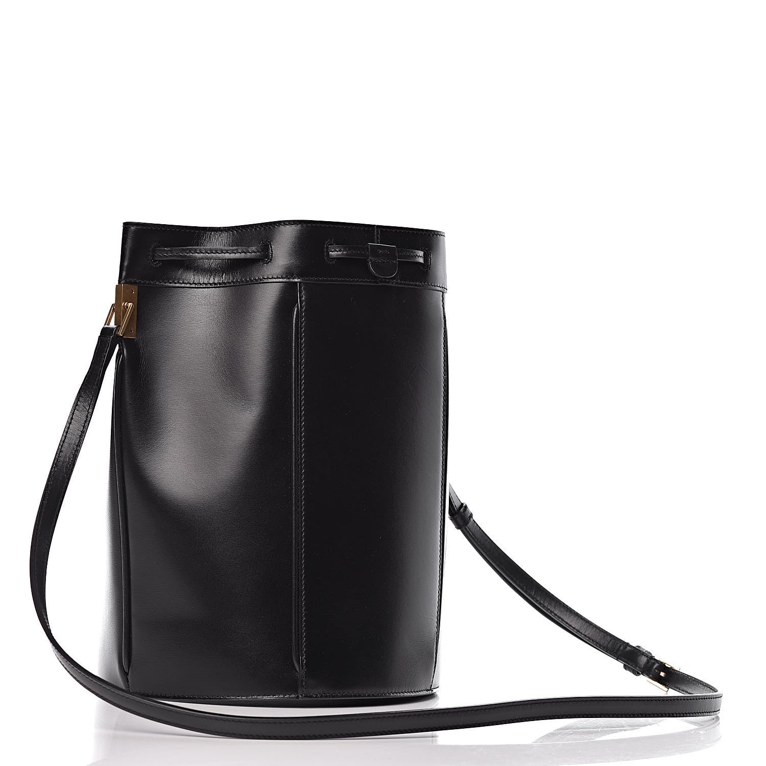 Saint Laurent Smooth Calfskin Medium Talitha Bucket Bag Black 3 of 10