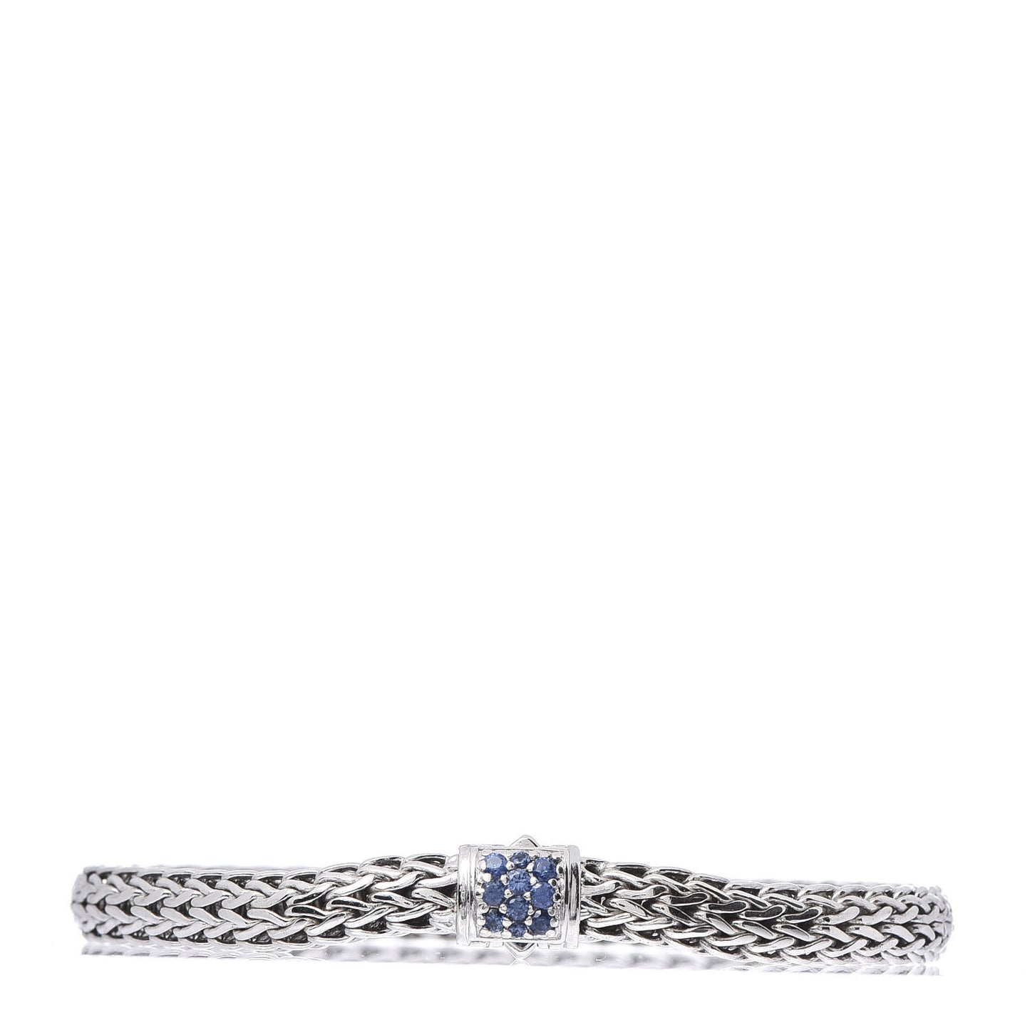 Sterling Silver Blue Sapphire 5mm Classic Chain Bracelet