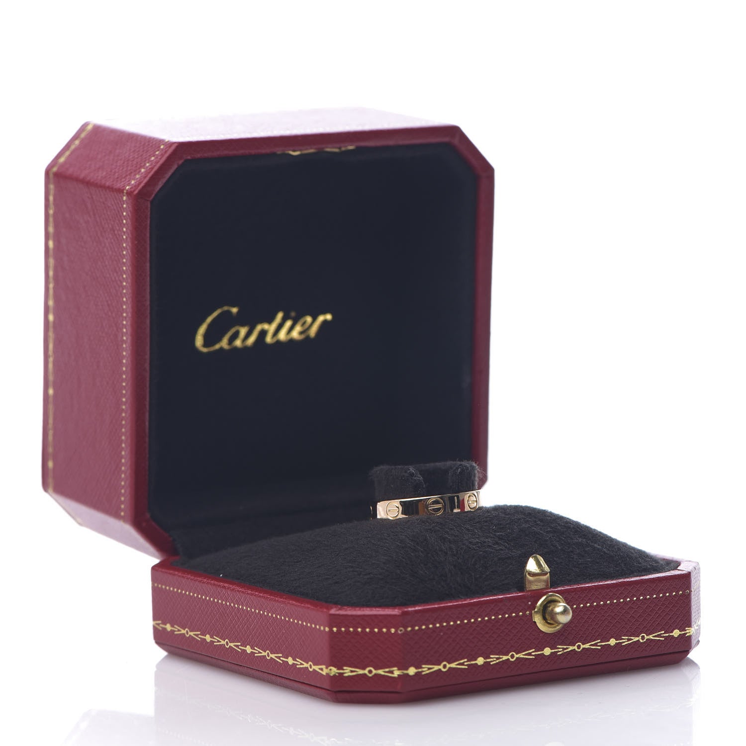 Cartier 18K Pink Gold 3.5mm LOVE Wedding Band Ring 53 6.25 5 of 5
