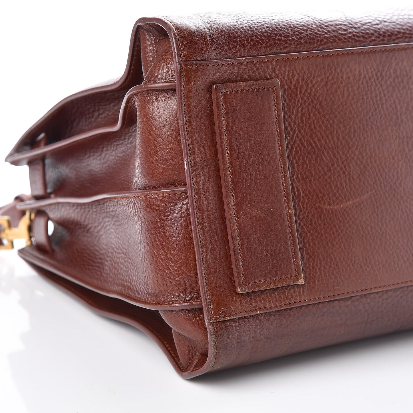 Grained Calfskin Medium Supple Sac De Jour Dark Brown