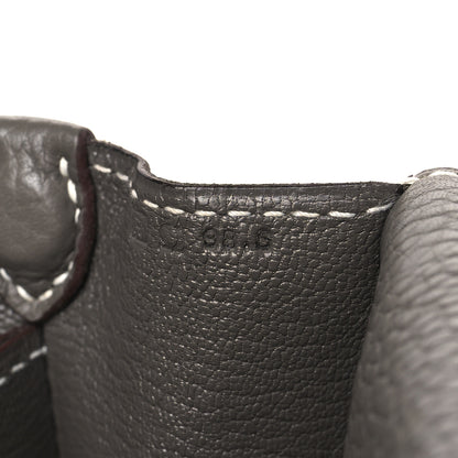 Hermes Taurillon Clemence Sac Roulis 23 Etain 7 of 9