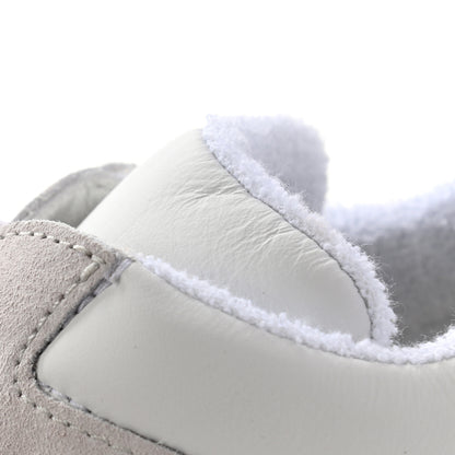 Chanel Suede Calfskin Fabric CC Sneakers 41 White Grey 13 of 14