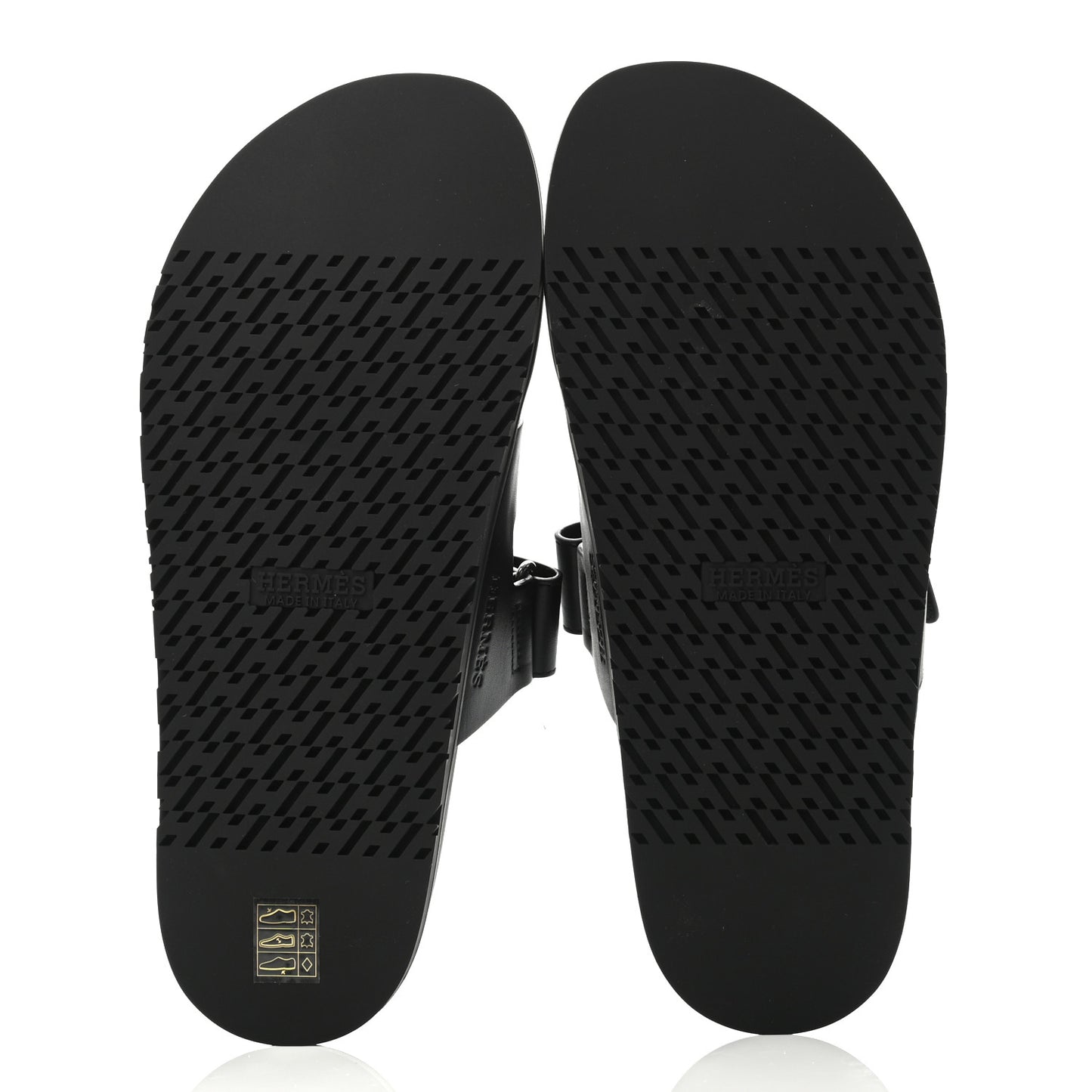 Calfskin Mens Chypre Sandals 43 Black