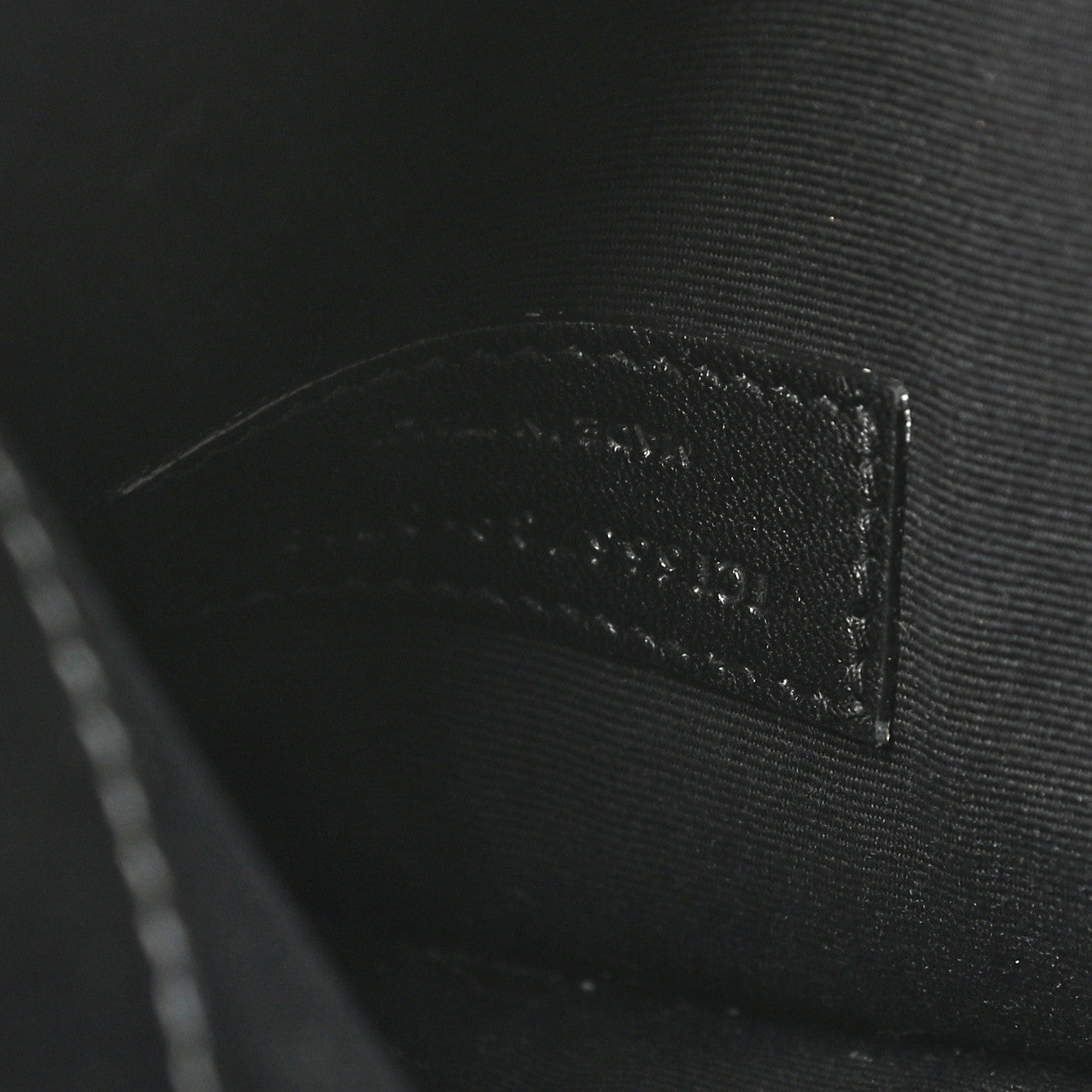 Saint Laurent Smooth Shiny Calfskin Monogram Uptown Pouch Black 7 of 10