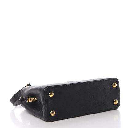 Louis Vuitton Taurillon Capucines BB Black 5 of 12
