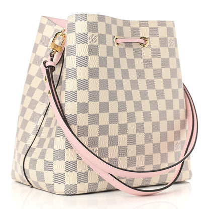 Louis Vuitton Damier Azur Neonoe MM Eau De Rose 3 of 8