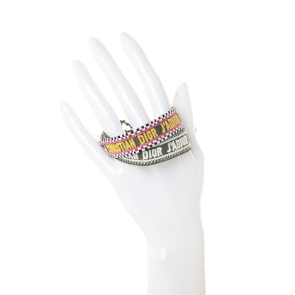 Christian Dior Woven Cotton J'Adior Friendship Bracelet Set 2 of 5