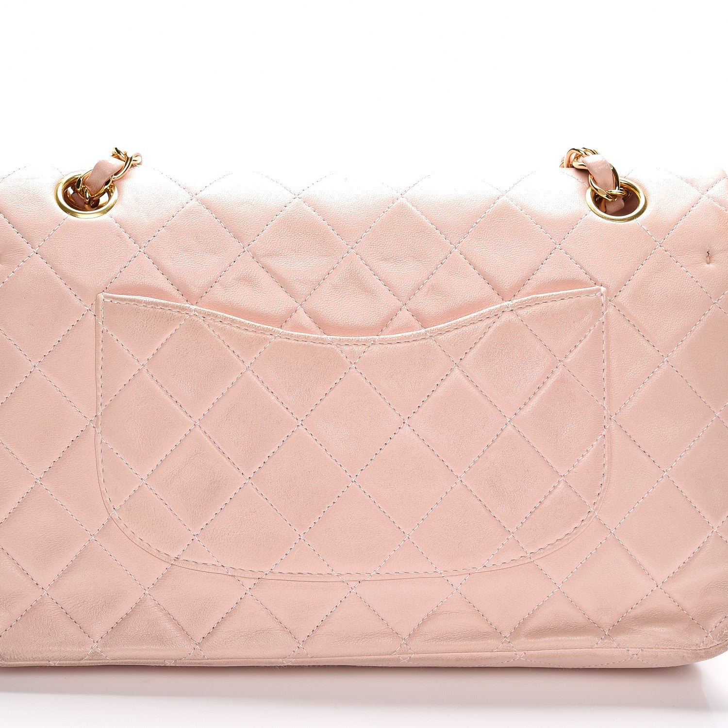 Chanel Lambskin Quilted Medium Double Flap Light Pink 16 of 17