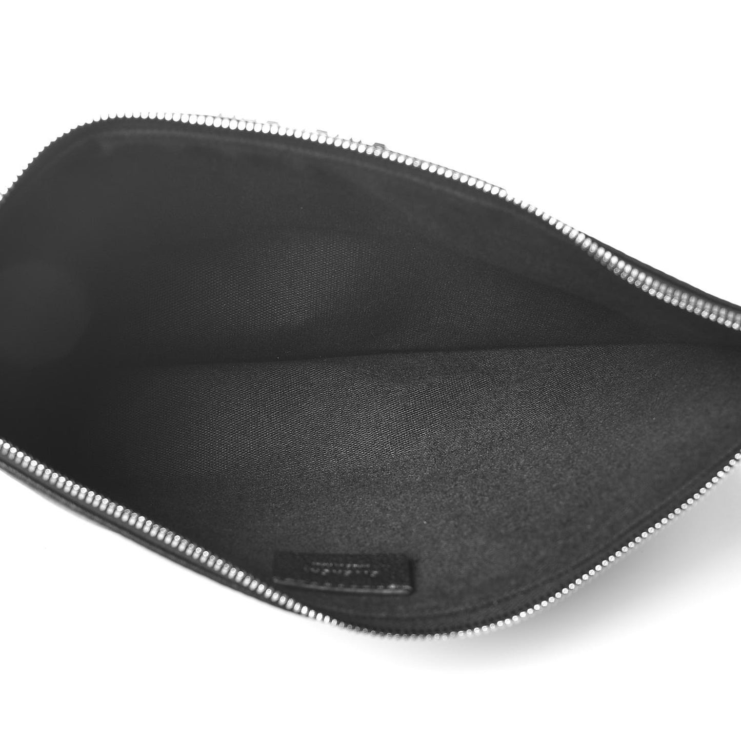 Sugar Goatskin Medium Antigona Pouch Black