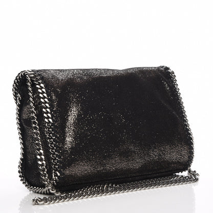 Stella McCartney Chamois Shiny Dotted Falabella Mini Crossbody Ruthenium 3 of 8
