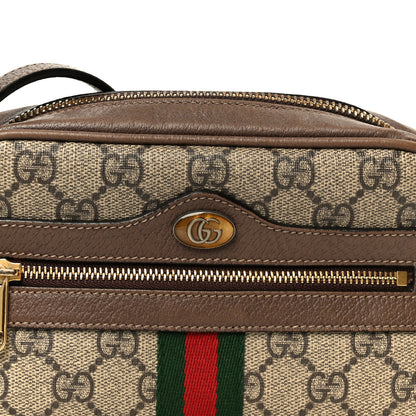 Gucci GG Supreme Monogram Web Mini Ophidia Shoulder Bag Brown 8 of 10