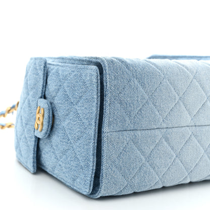 Chanel Washed Denim Quilted Small Chanel 25 Handbag Blue 9 of 11
