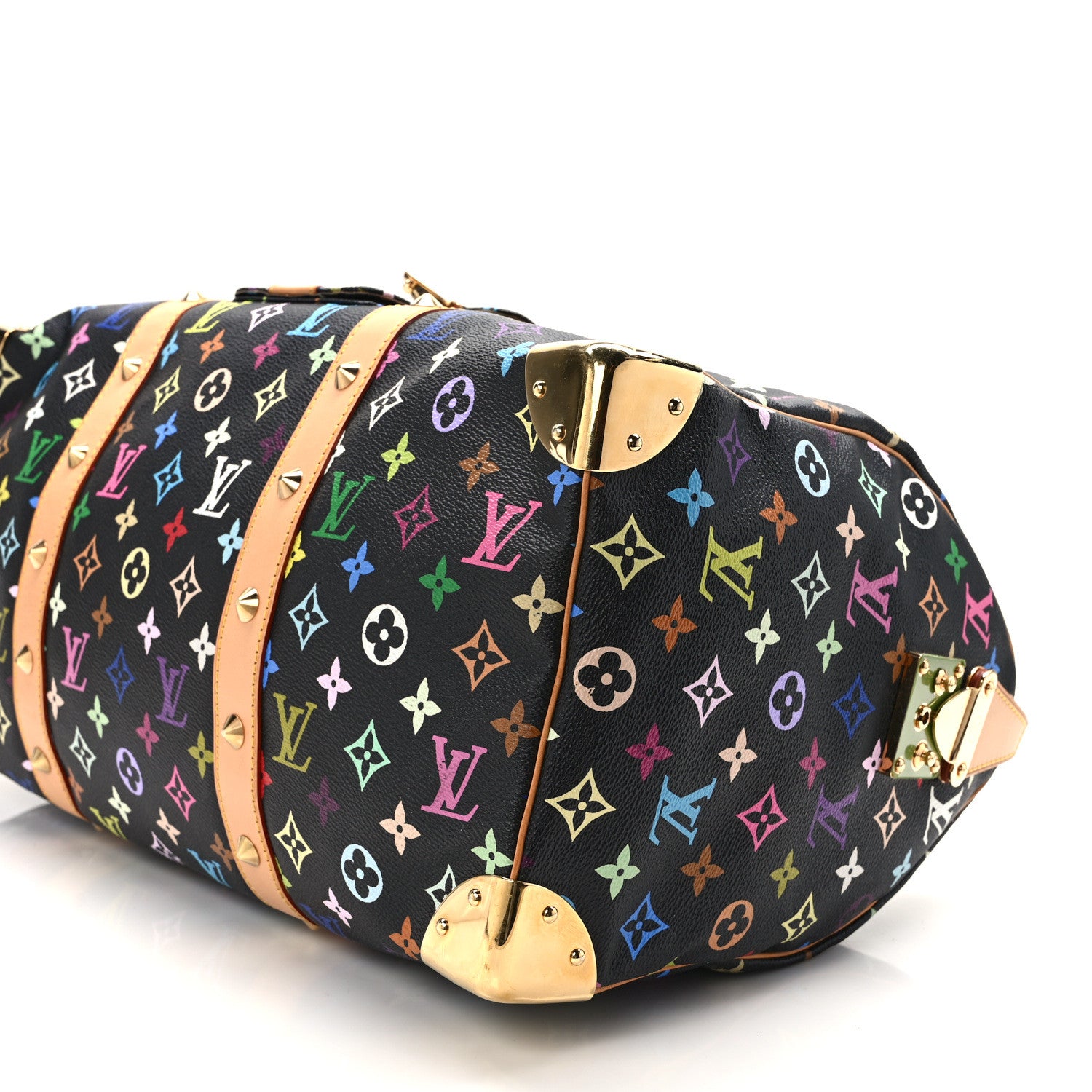Louis Vuitton Monogram Multicolor Keepall 45 Black 8 of 10