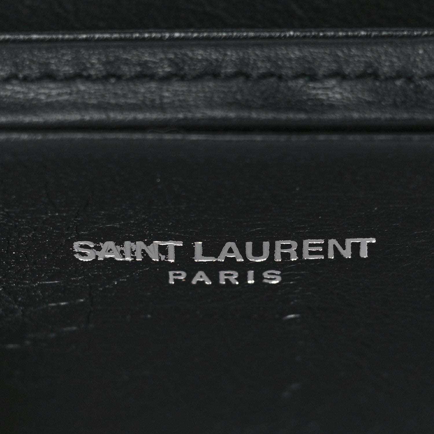 Saint Laurent Lambskin Smoking Box Crossbody Black 5 of 9