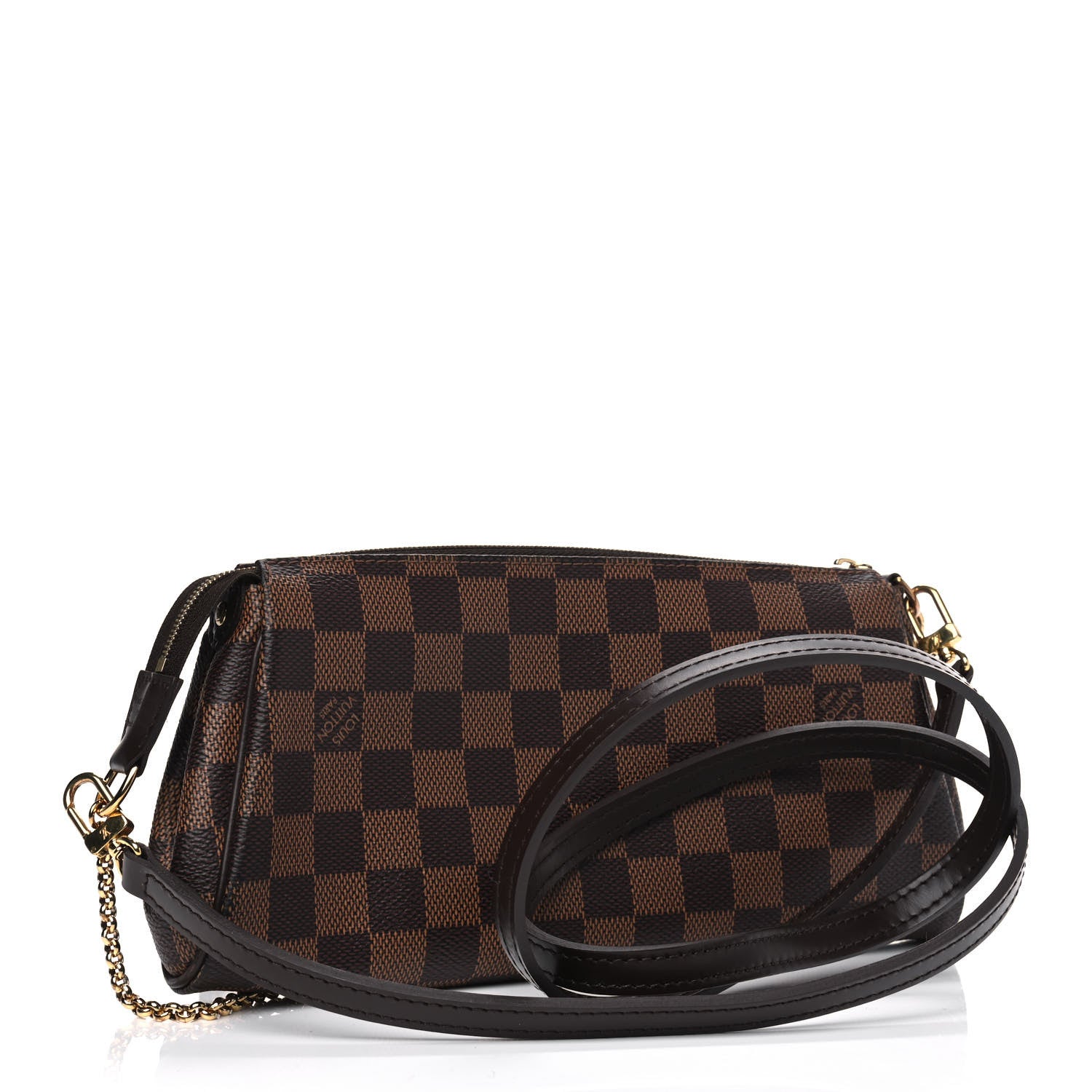 Louis Vuitton Damier Ebene Eva Clutch 2 of 8