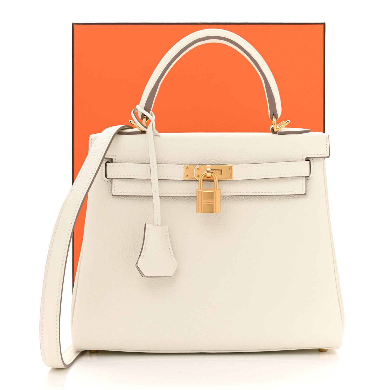 Hermes Togo Kelly Retourne 25 Mushroom 11 of 11