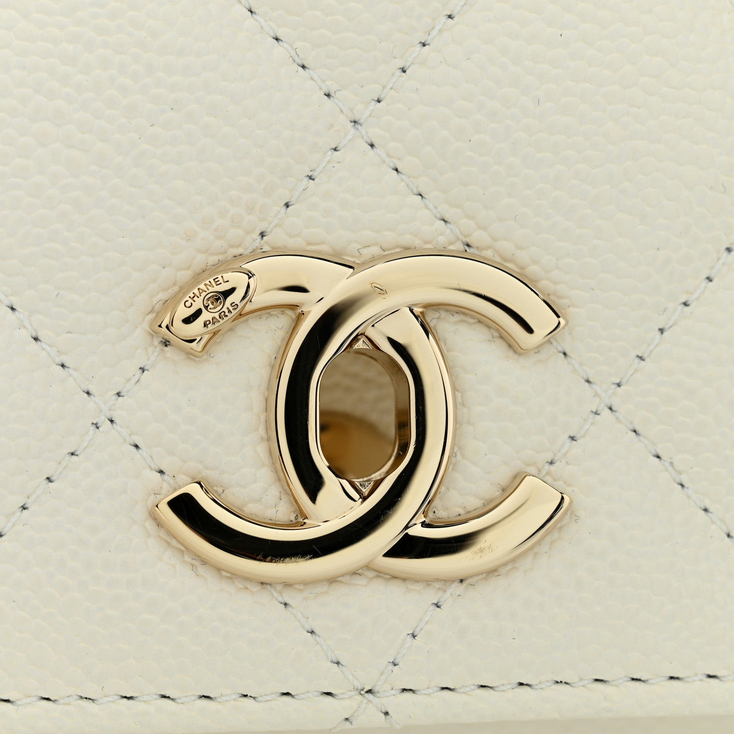 Chanel Caviar Quilted Medium Business Affinity Flap White 12 of 12