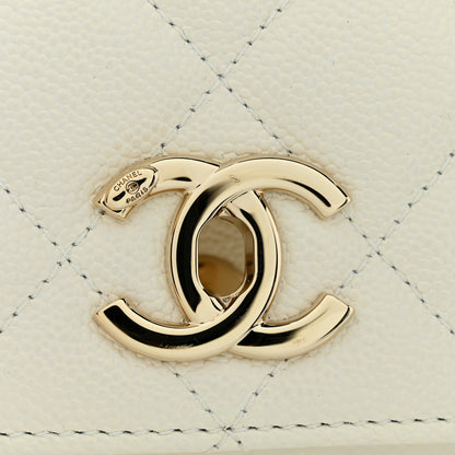 Chanel Caviar Quilted Medium Business Affinity Flap White 12 of 12
