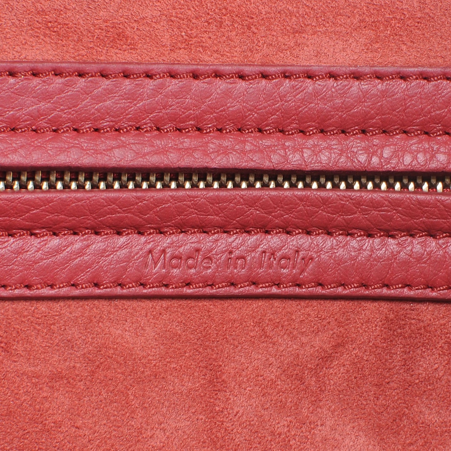 Supple Calfskin Medium Phantom Luggage Vermillion