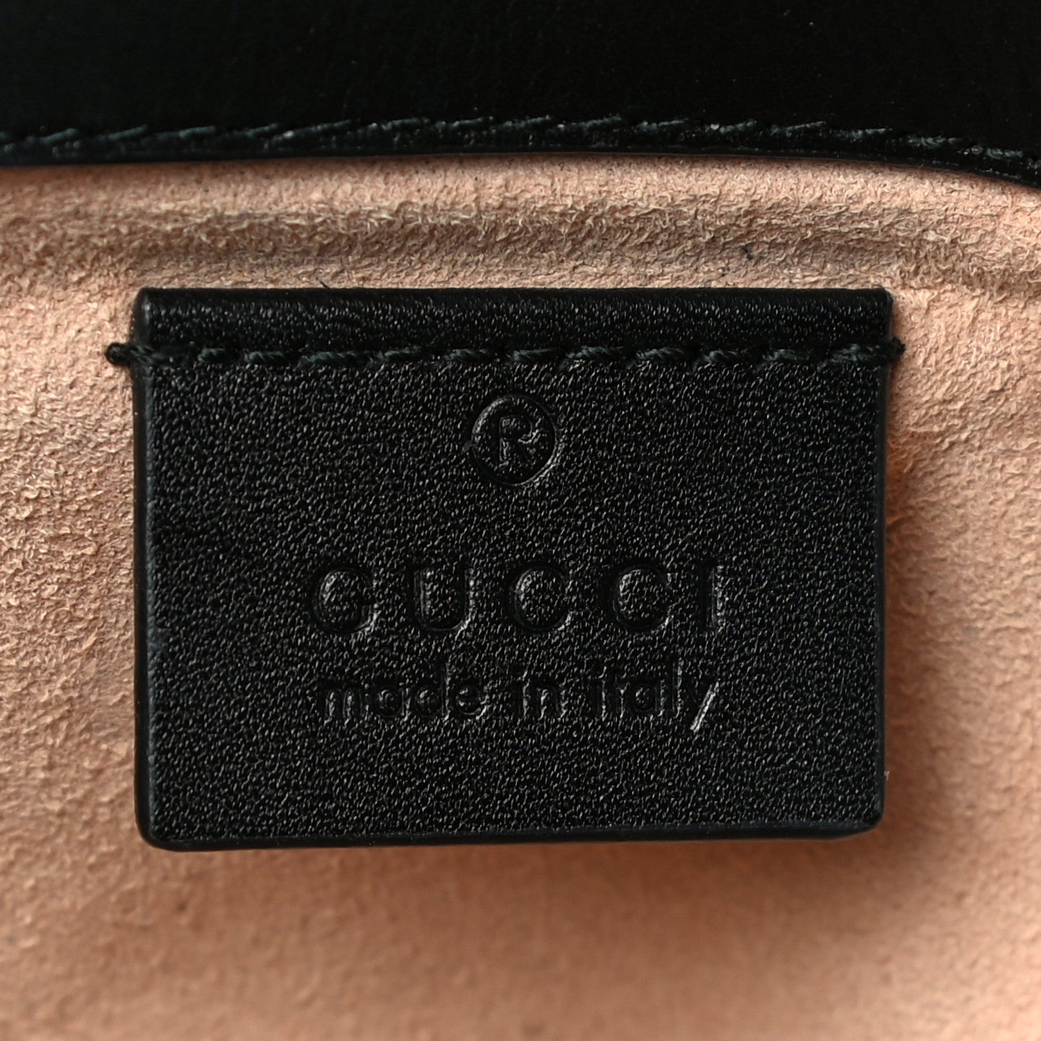 Gucci Calfskin Matelasse Super Mini GG Marmont Shoulder Bag Black 6 of 16