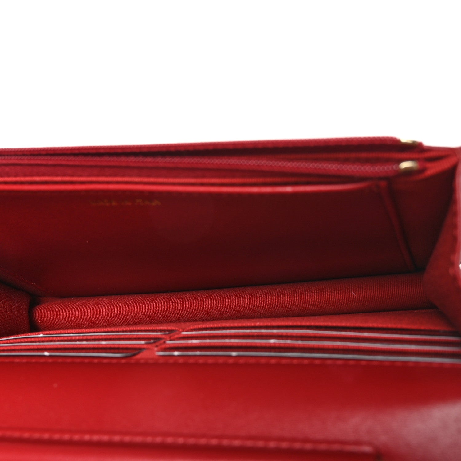Chanel Lambskin Quilted Crystal Pearl CC Wallet On Chain WOC Burgundy 4 of 11