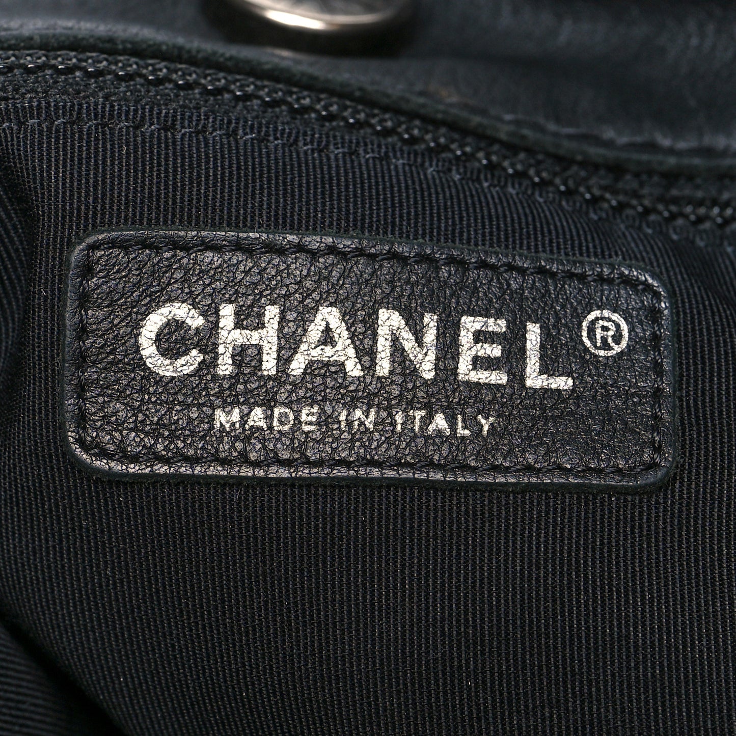 Calfskin Stitched Double Zip Hobo Black