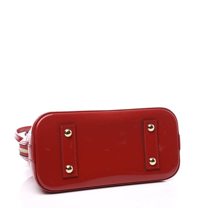 Louis Vuitton Vernis Alma BB Cherry 3 of 10