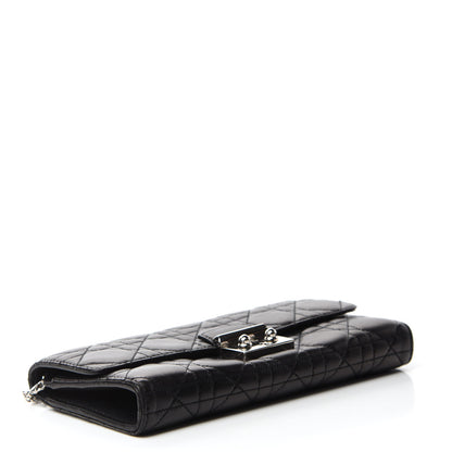Christian Dior Lambskin Cannage Miss Dior Chain Wallet Black 4 of 12