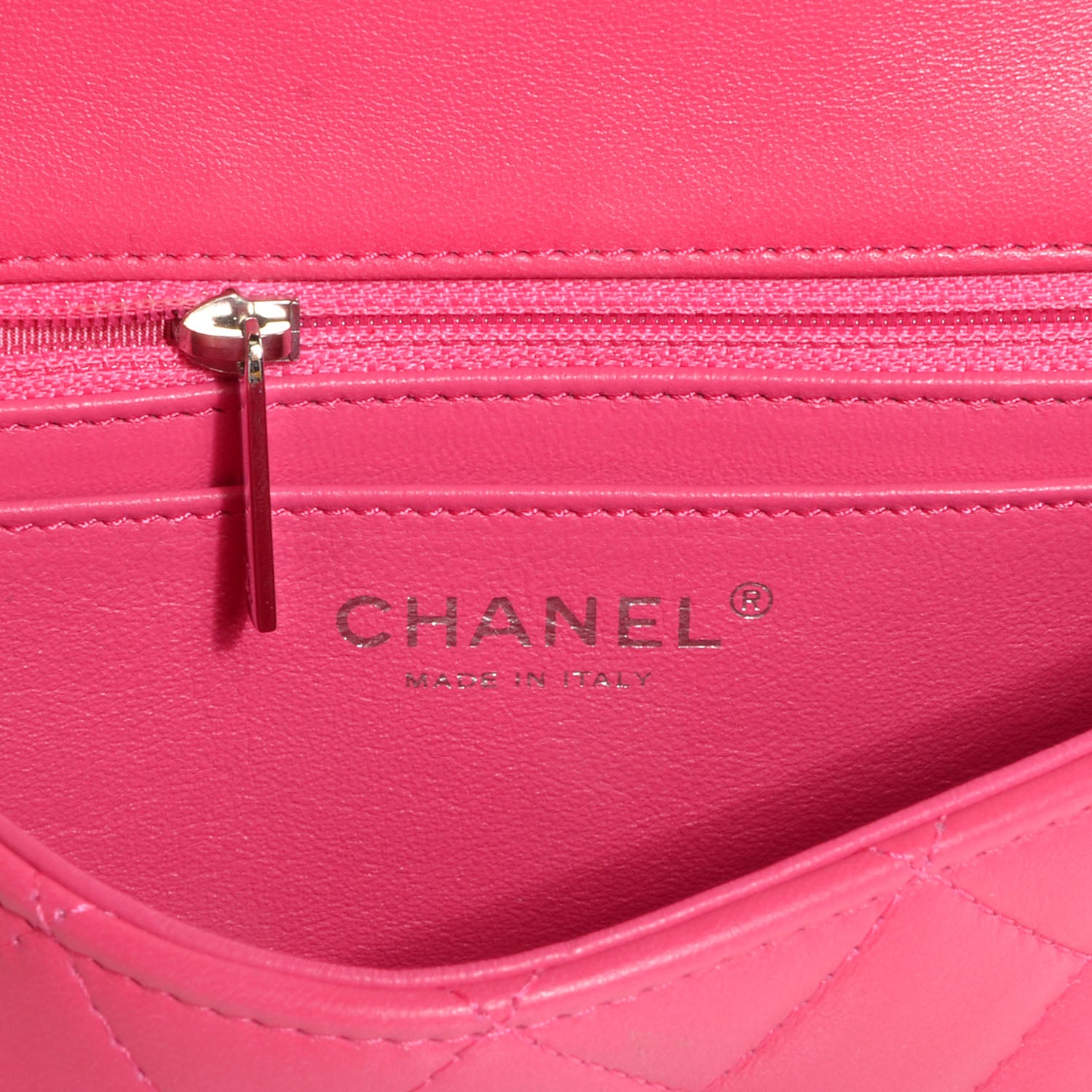 Chanel Lambskin Quilted Mini Flap Dark Pink 5 of 7