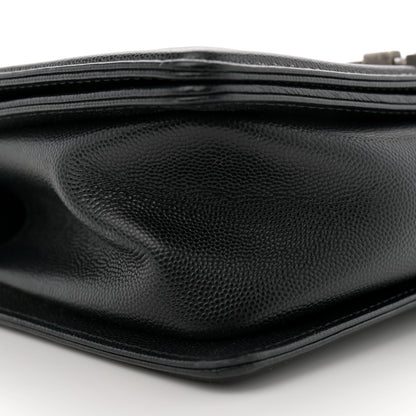 Chanel Caviar Quilted Medium Boy Flap Black 9 of 10