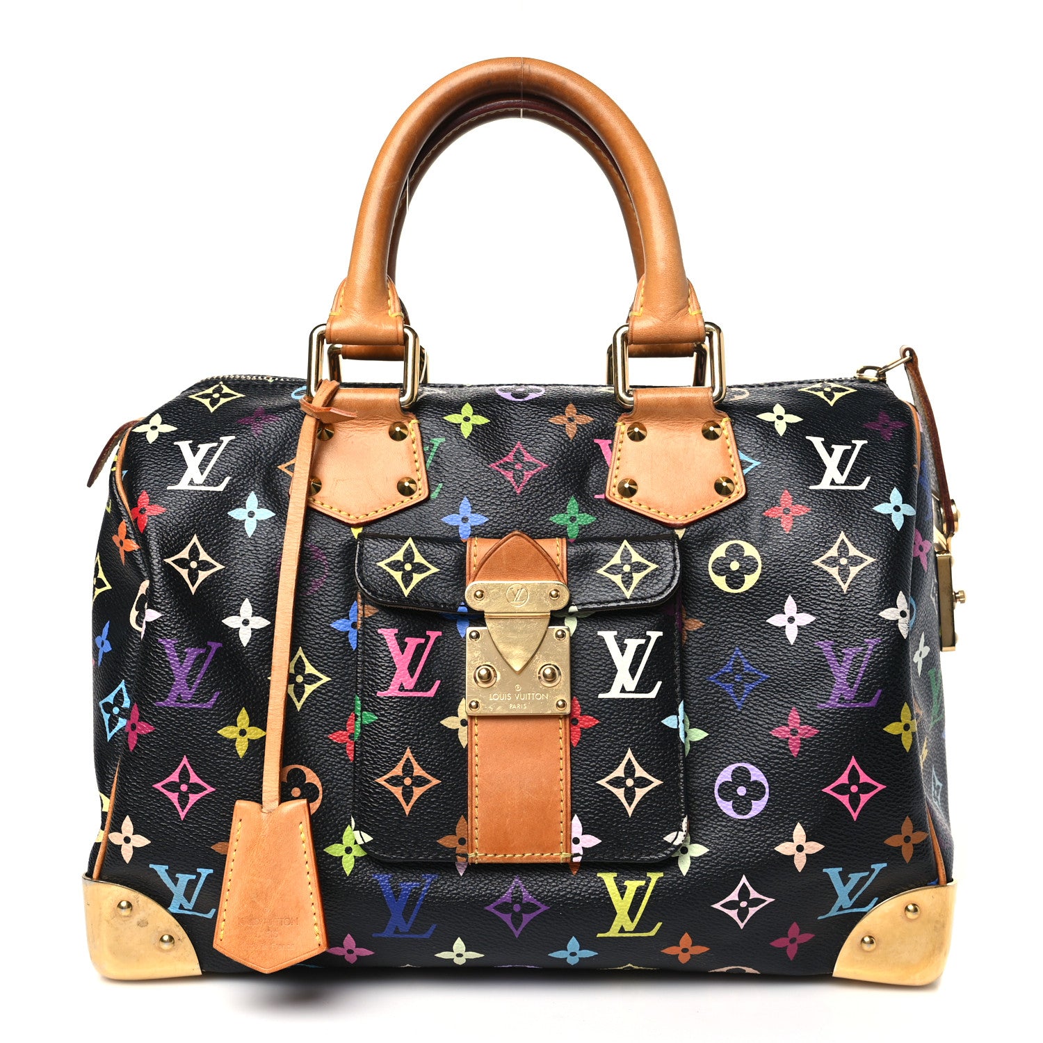 Louis Vuitton Monogram Multicolor Speedy 30 Black 1 of 13